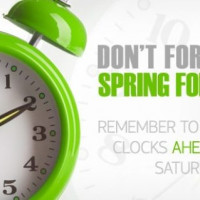 Sunday, 30th March – clocks go forward by an hour